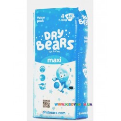 Подгузники Dry Bears Fun&care Maxi 4 (7-18 кг) 44 шт